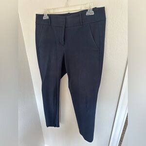 LOFT Navy Blue Trousers - Marisa skinny. Size 8.